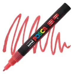 Posca Verfmarker (Conisch) Fijn Glitter: Rood