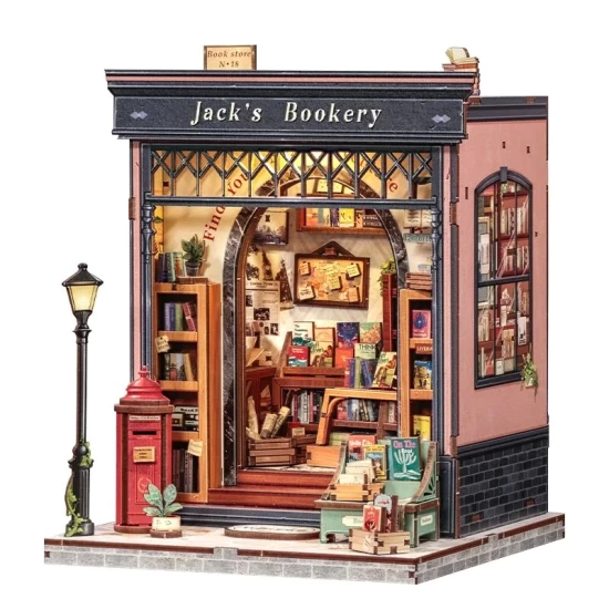 Cutebee 3D Diy Huisje Jacks Bookery Cwgc209 158158X20Cm