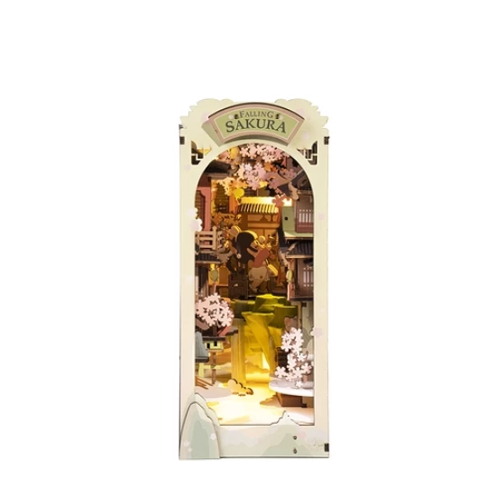 Robotime Diy Book Nook Boekensteun Falling Sakura Tgb05 187X10X242Cm