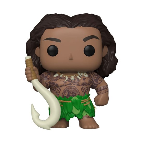 Moana 2 Pop!  And  Buddy Vinyl Figure Maui With Fish Hook 9 Cm