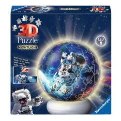 3D Puzzel Bal Nachtlampje Astronauten 3D Puzzel Bal Nachtlampje Astronauten