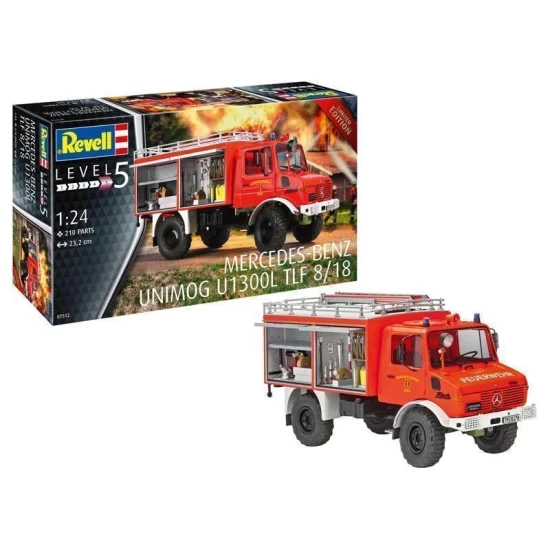Mercedes-Benz Unimog U 1300 L Tlf 8/18 Revell Modelbouwpakket
