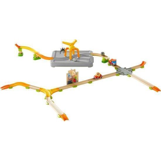 Kullerbü Knikkerbaan - Basisdoos - Speelbaan Ruim Baan - Laadkraan! - Gelimiteerde Editie