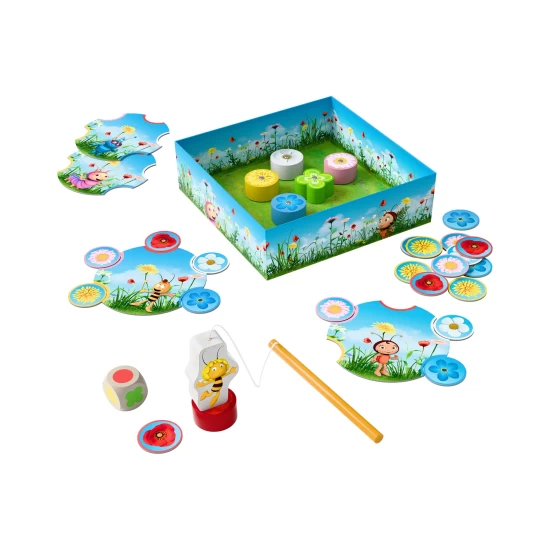 !!! Spel/Jeu - Mijn Eerste Spellen - Maya De Bij Bloemen - Hengelen / Mes Premiers Jeux - Maya L'abeille - A La Pêche Aux Fleurs (Nl/F) (De/F/Nl)