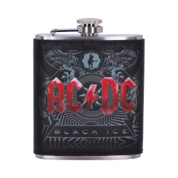 Officially Licensed Ac/Dc Black Ice Album Embossed Hip Flask Officially Licensed Ac/Dc Black Ice Album Embossed Hip Flask