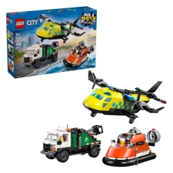 Lego City 60505 Airplane Service Truck And Hovercraft