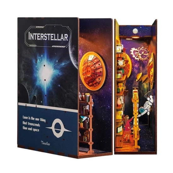 Tonecheer Diy Book Nook Interstellar Bookend Tq110 182X8X245Cm