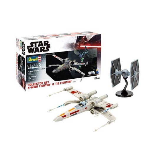 Collector Set  X-Wing Fighter + Tie Fighter Revell Modelbouwpakket Met Basisaccessoires