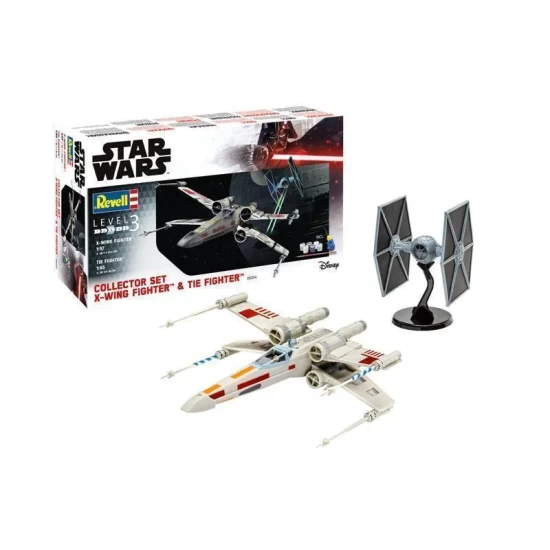 Collector Set  X-Wing Fighter + Tie Fighter Revell Modelbouwpakket Met Basisaccessoires