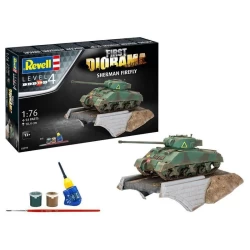 First Diorama Set - Sherman Firefly Revell Modelbouwpakket Met Basisaccessoires First Diorama Set - Sherman Firefly Revell Modelbouwpakket Met Basisaccessoires