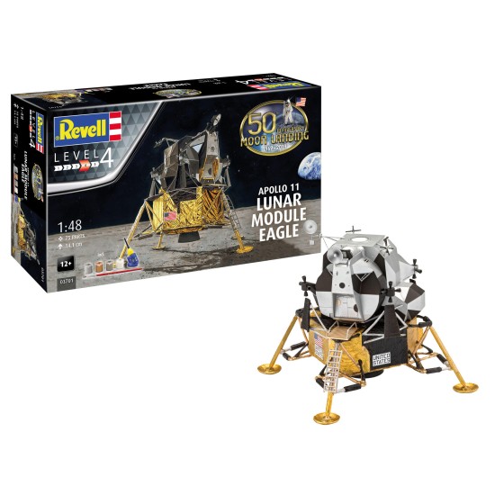 Gigt Set Apollo 11 Lunar Module Eagle Revell Modelbouwpakket Met Basisaccessoires