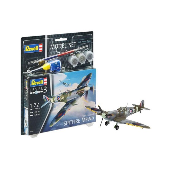 Model Set Supermarine Spitfire Mk.vb Revell Modelbouwpakket Met Basisaccessoires