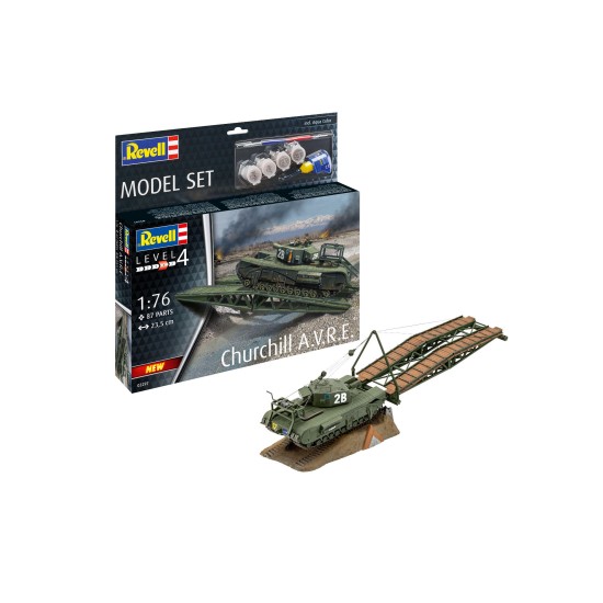 Model Set Churchill A.v.r.e.  Revell Modelbouwpakket Met Basisaccessoires