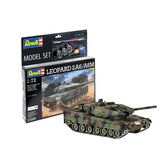 Model Set Leopard 2A6/A6M Revell Modelbouwpakket Met Basisaccessoires
