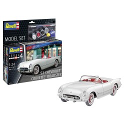 Model Set 1953 Corvette Roadster  Revell Modelbouwpakket Met Basisaccessoires