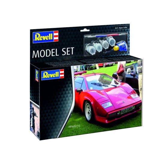 Model Set Lamborghini Countach Lp500S Revell Modelbouwpakket Met Basisaccessoires