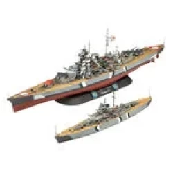 Gift Set The Legendary Bismarck (1:700 & 1:1200) Revell Modelbouwpakket Met Basisaccessoires Gift Set The Legendary Bismarck (1:700 & 1:1200) Revell Modelbouwpakket Met Basisaccessoires
