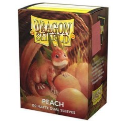 Sleeves Dragon Shield Matte Dual Peach 100Ct
