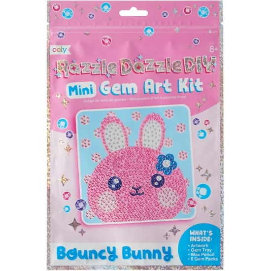 Ooly - Razzle Dazzle Mini Gem Art Kit - Bouncy Bunny