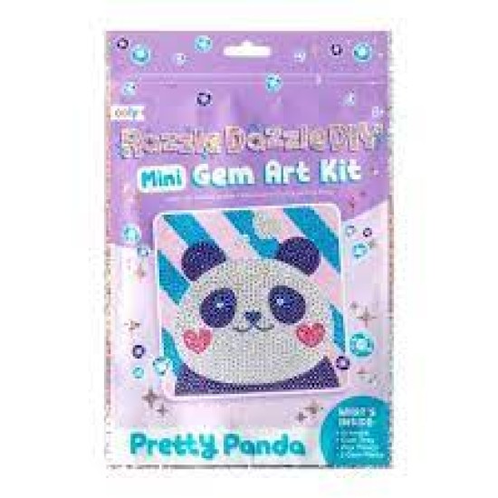 Ooly - Razzle Dazzle Mini Gem Art Kit - Pretty Panda