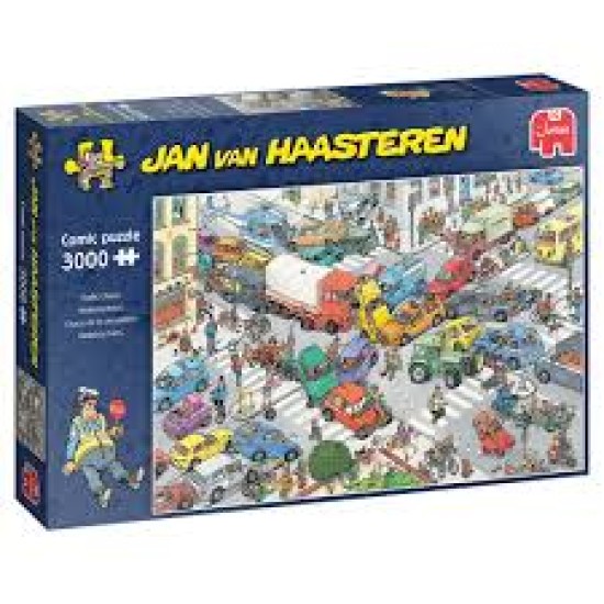 Jan Van Haasteren Legpuzzel - Traffic Chaos 3000St. Jan Van Haasteren Legpuzzel - Traffic Chaos 3000St.
