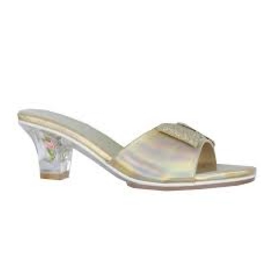 Slipper Hoge Hak Emmeline Goud Metallic Mt 24/25 (1 Paar)