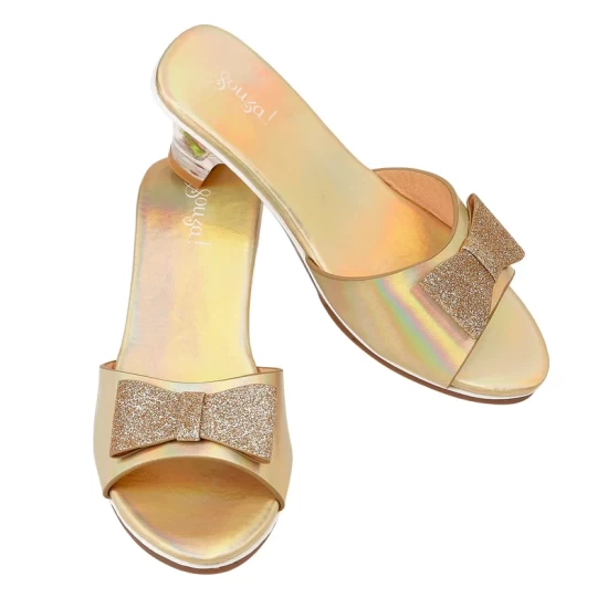 Slipper Hoge Hak Emmeline Goud Metallic Mt 24/25 (1 Paar)