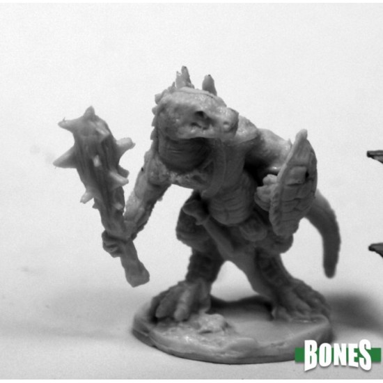 Lizardman W/ Club And Shield
