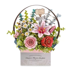 Robotime Diy Houten Bloemenmandje/Wooden Flower Basket Tw03H 28X15X30Cm Robotime Diy Houten Bloemenmandje/Wooden Flower Basket Tw03H 28X15X30Cm