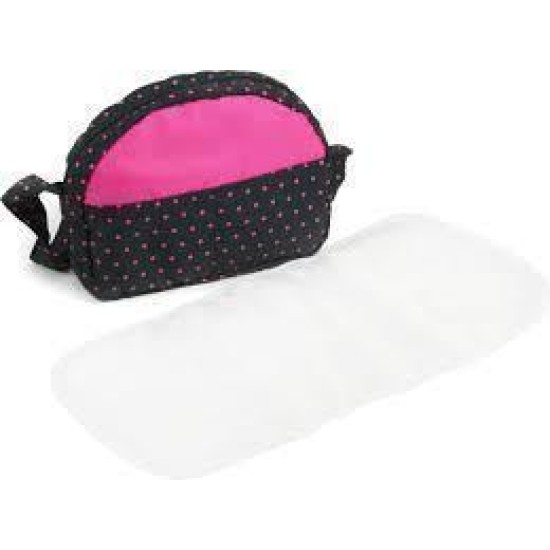 Luiertas (Donkerblauw/Koraal Stip)