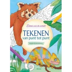 Tekenen Van Punt Tot Punt Voor Volwassenen - Dieren Van De Wereld Tekenen Van Punt Tot Punt Voor Volwassenen - Dieren Van De Wereld