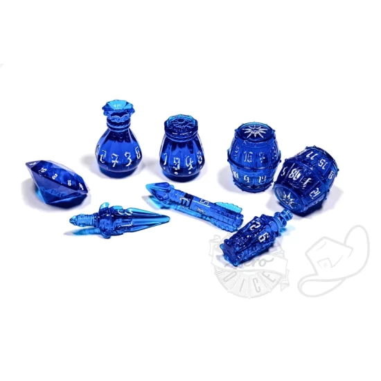 Polyhero Rogue 8 Dice Set Sapphire Scoundrel