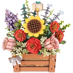 Robotime Diy Houten Bloemenkistje/Wooden Bloom Box Tw02H 28X14X28Cm Robotime Diy Houten Bloemenkistje/Wooden Bloom Box Tw02H 28X14X28Cm