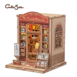 Cutebee 3D Diy Huisje The Drama Bookshop Cwgc206155X16X18Cm Cutebee 3D Diy Huisje The Drama Bookshop Cwgc206155X16X18Cm