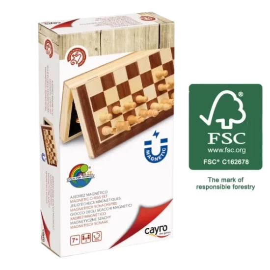 Inlaid Magnetic Foldable Chess (Fsc Wood) Inlaid Magnetic Foldable Chess (Fsc Wood)