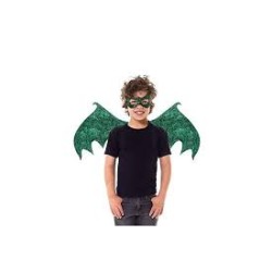 Little Adventures - Green Dragon Wings & Mask Set (Ages 3-8)