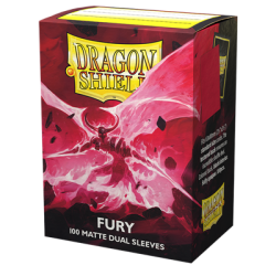 Sleeves Dragon Shield Matte Dual Fury 100Ct Sleeves Dragon Shield Matte Dual Fury 100Ct