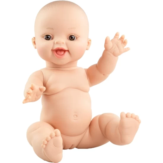 Gordi Babypop Blank. Meisje Lachend 34Cm In Zak