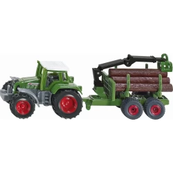 Tractor Met Houttransport-Aanhanger Tractor Met Houttransport-Aanhanger