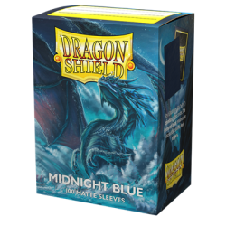 Dragon Shield Standard Size Matte Sleeves - Midnight Blue (100 Sleeves)