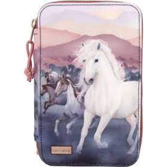Miss Melody 3-Vaks Etui Night Horses