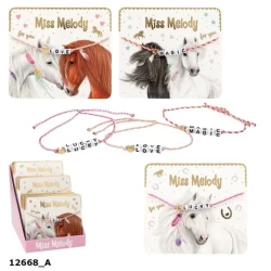 Miss Melody Armband Textiel Met Statement Miss Melody Armband Textiel Met Statement