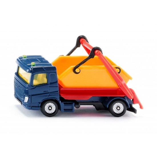 Siku Vrachtwagen Met Kiepbak Speelgoedvrachtwagen Veelkleurig Met Metallic Lak In Sequin Blue Beweegbare Kraanarmen Bak Met Kiepinstallatie Trekhaak