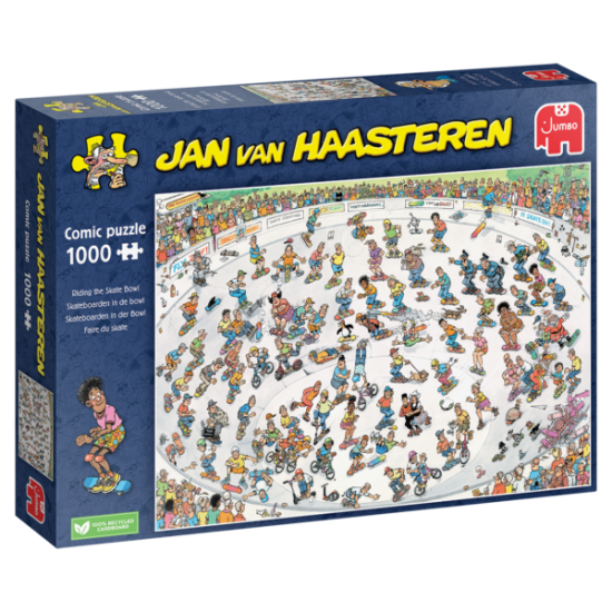 Skateboarden In De Bowl – Jan Van Haasteren (1000) Skateboarden In De Bowl – Jan Van Haasteren (1000)