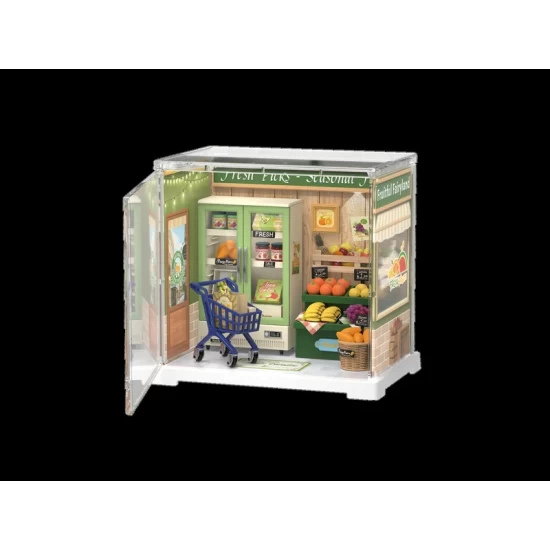 Robotime Diy Book Nook Boekensteun Magic House Tgb03 11X18X24Cm