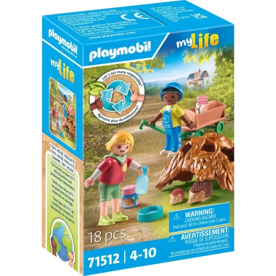 Playmobil My Life Zorgen Voor De Egelfamilie - 71512