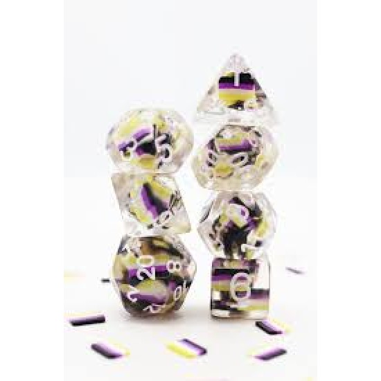 Nonbinary Flag Rpg Dice Set