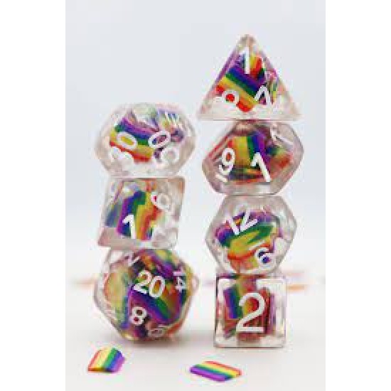Rainbow Flag Rpg Dice Set Rainbow Flag Rpg Dice Set