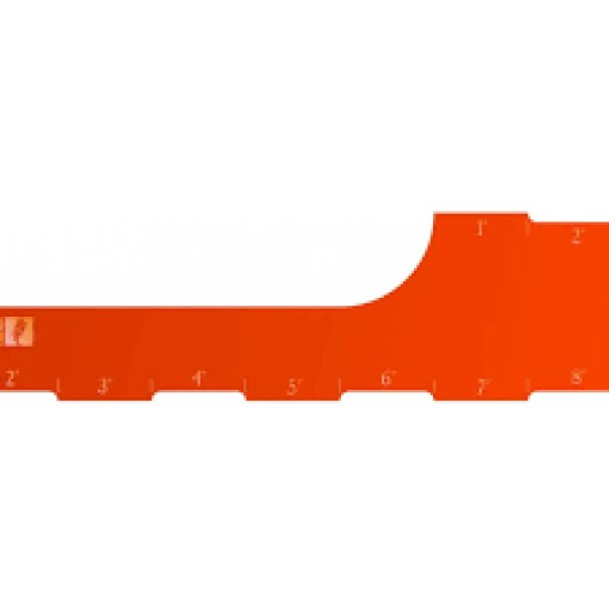 Age Of Sigmar: 9 Inch Range Ruler Orange