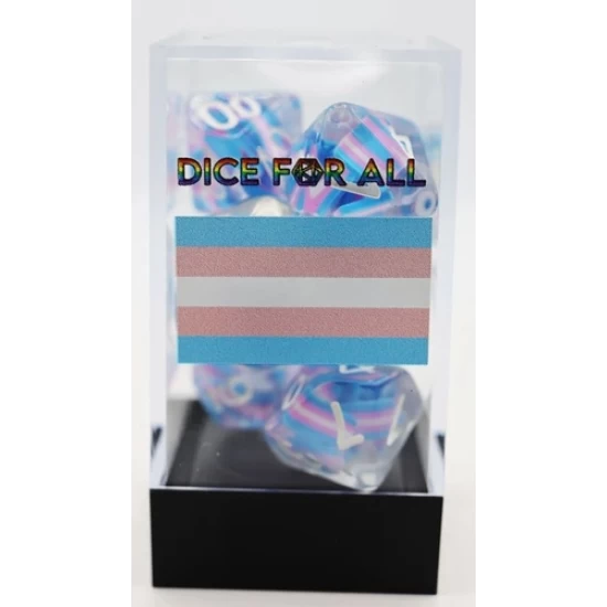 Transgender Flag Rpg Dice Set
